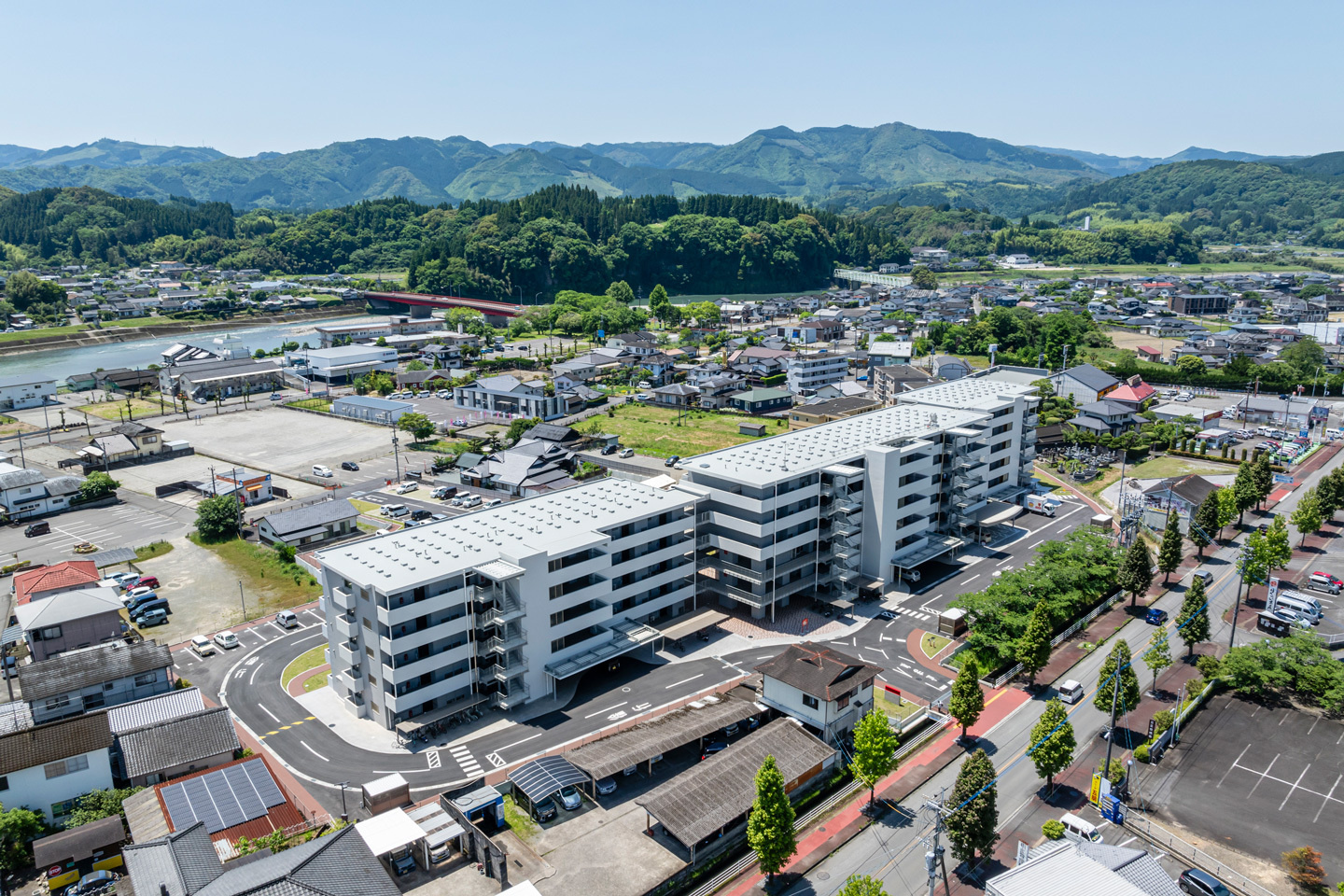 航空写真(北東方向より) 